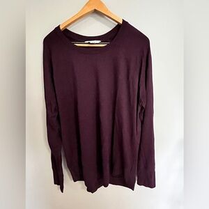 Athleta Deep Purple Long Sleeve Sweatshirt